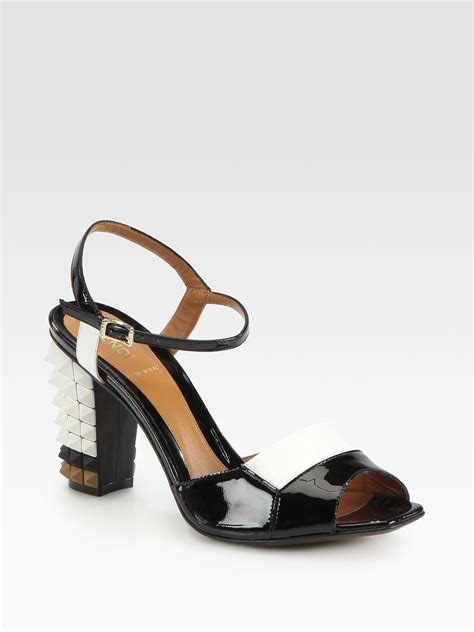 fendi patent leather ankle strap sandals|Women's Designer Sandals & Mules .